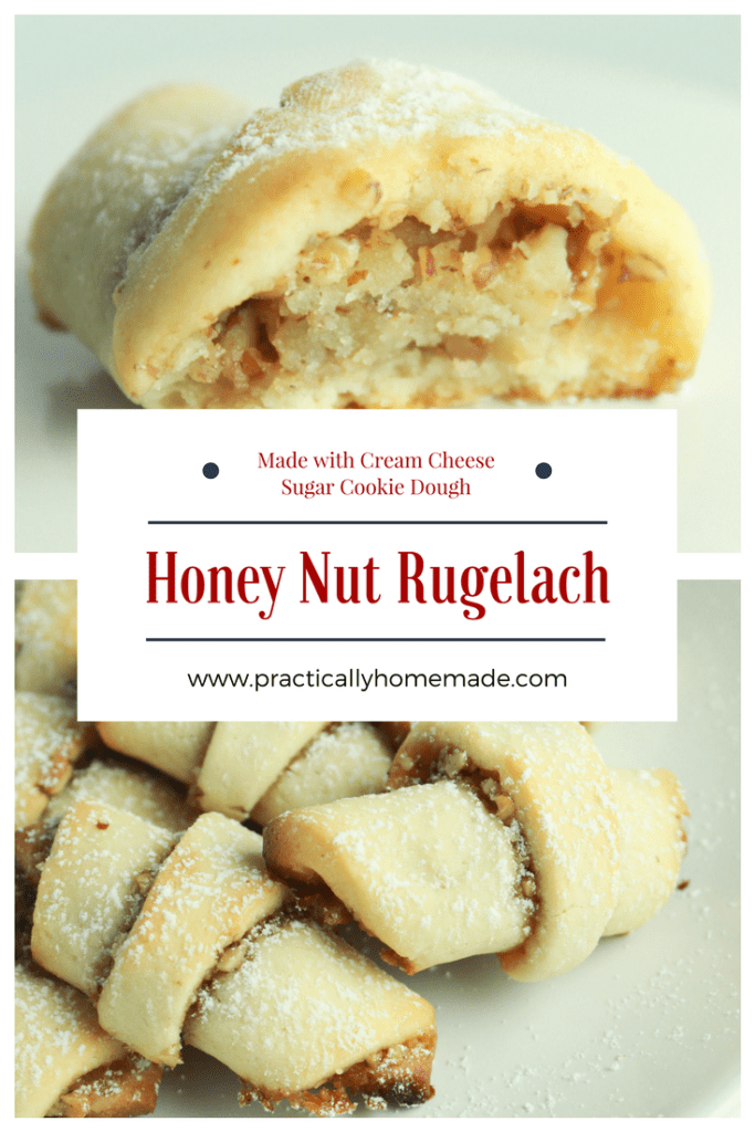 honey nut rugelach | honey nut rugelach cookies | honey-nut rugelach holiday cookies | rugelach recipe | rugelach recipe easy | rugelach cookies