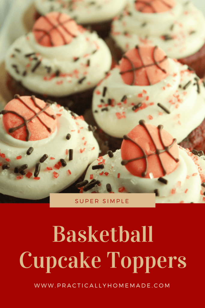 basketball cupcake toppers | basketball cupcake topper ideas | basketball cupcakes | basketball cupcakes easy | cupcake toppers diy | cupcake toppers