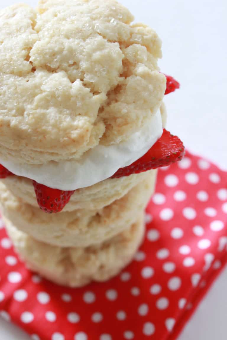 Strawberry Shortcake with Sweet Biscuits