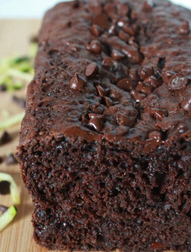 Double Chocolate Zucchini Bread featured by top US food blog, Practically Homemade