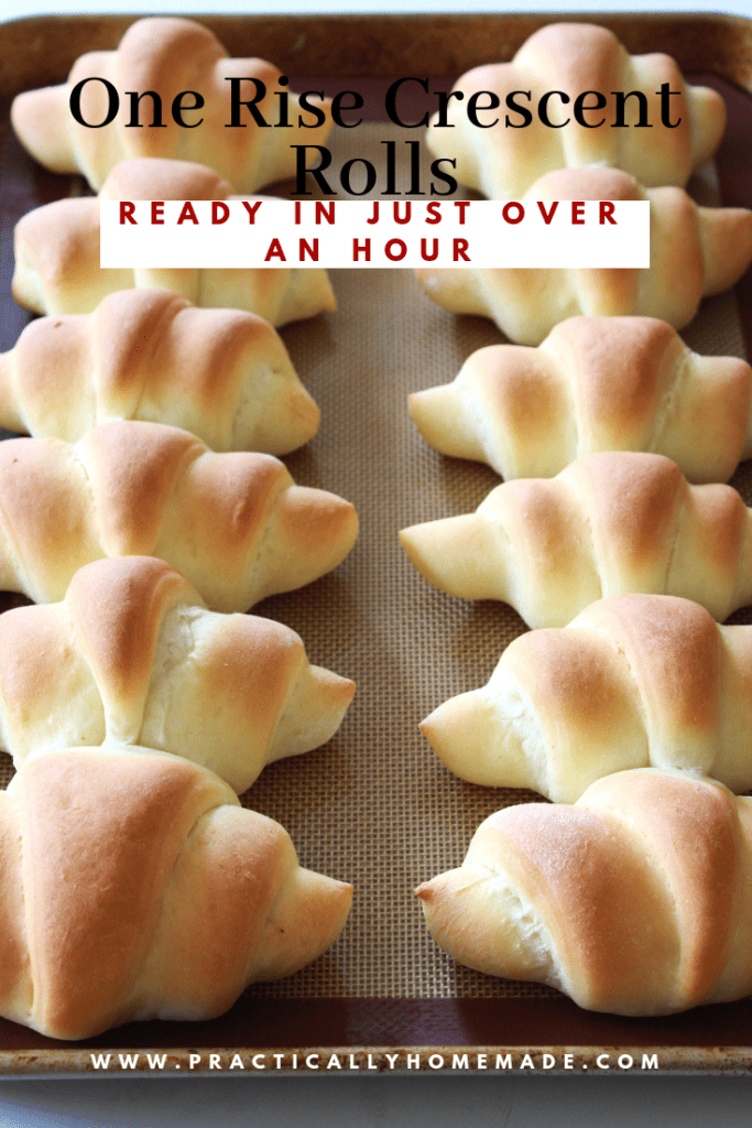 one rise crescent rolls | one rise bread | one rise yeast bread | crescent roll recipes | homemade crescent rolls | homemade crescent rolls easy