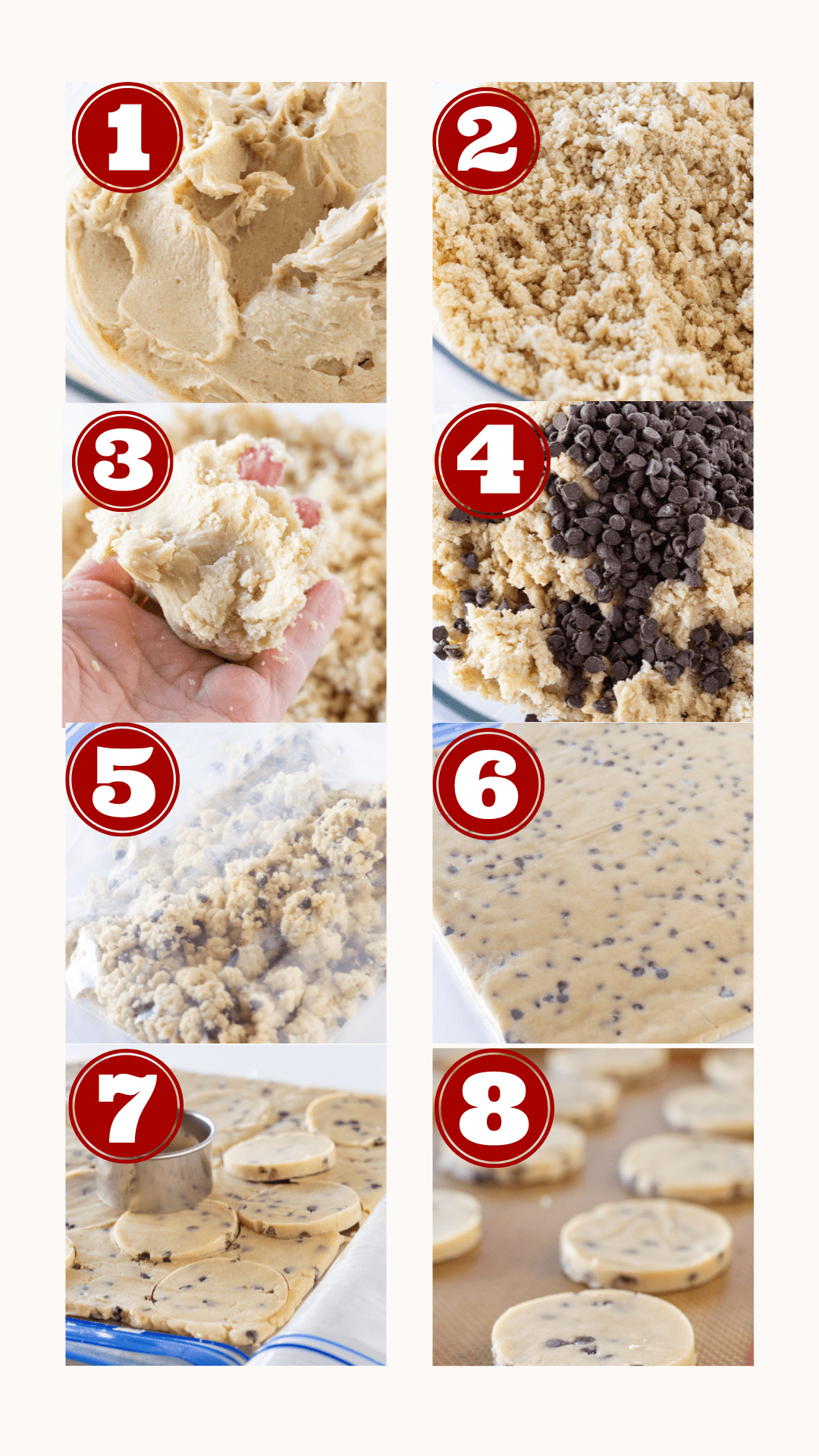 Easy Chocolate Chip Shortbread Recipe featured by top US cookie blog, Practically Homemade