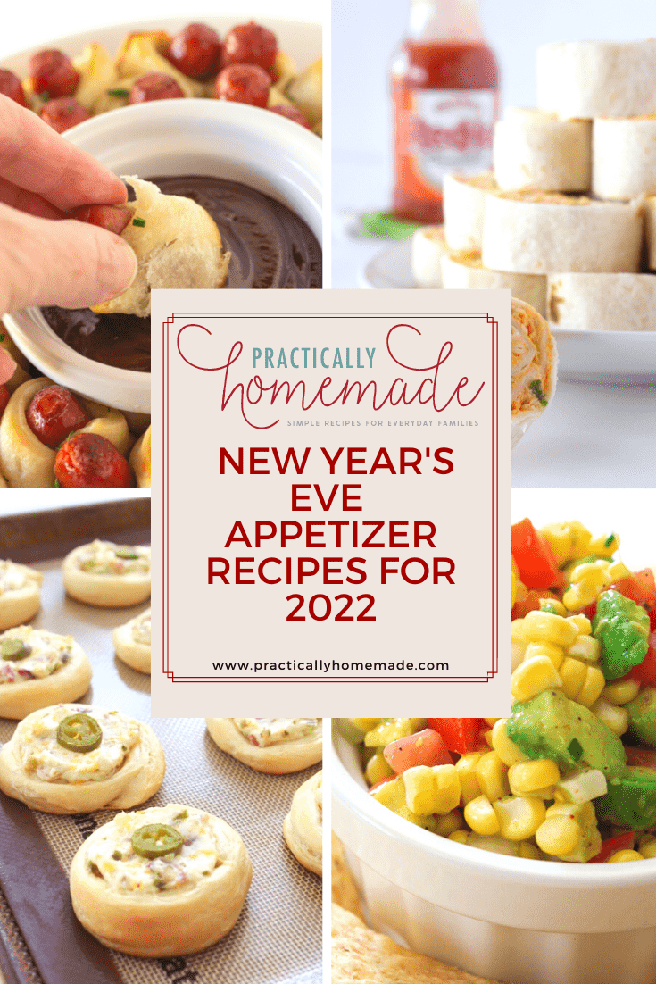 Easy New Year's Eve Appetizers featured by top US food blogger, Practically Homemade