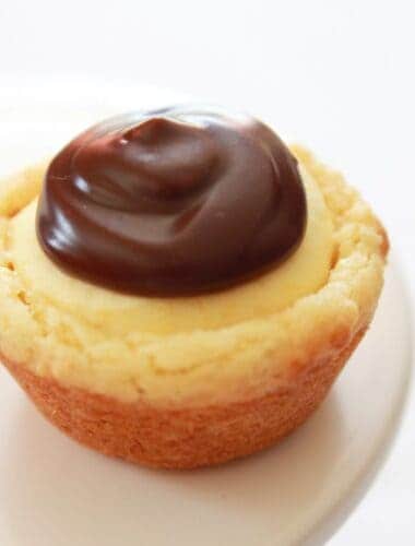 Easy Boston Cream Pie Cookie Bites Recipe featured by top US food blog, Practically Homemade