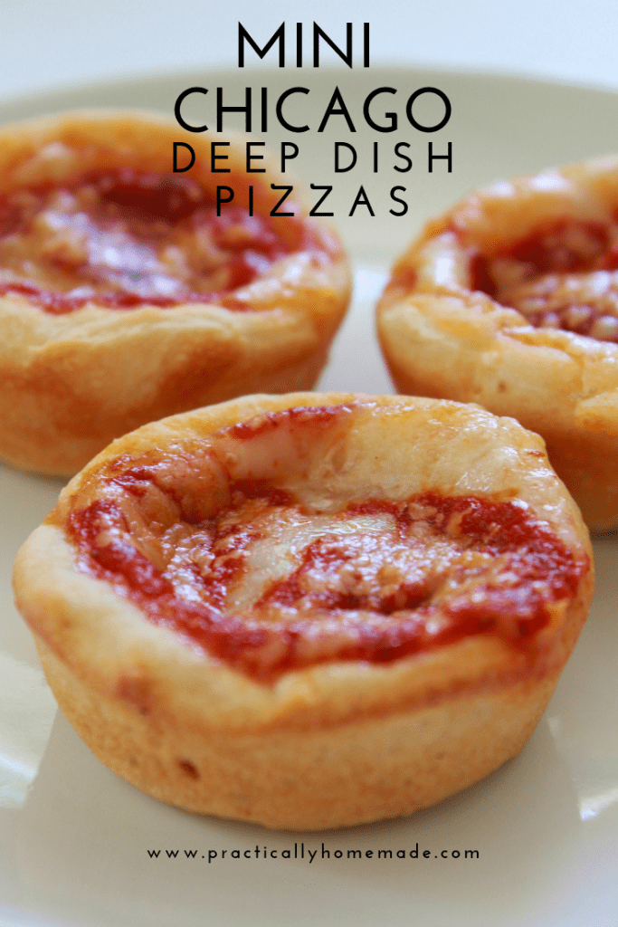 Mini Chicago Deep Dish Pizzas | Chicago Style Pizza | Mini Pizzas | Easy Pizzas