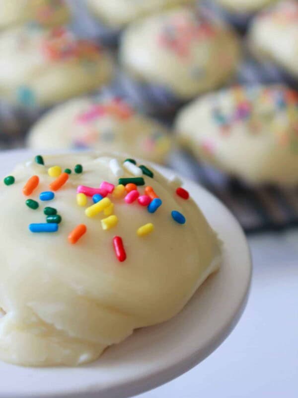 Celebration Texas Sheet Cake Cookies recipe featured by top US food blog, Practically Homemade