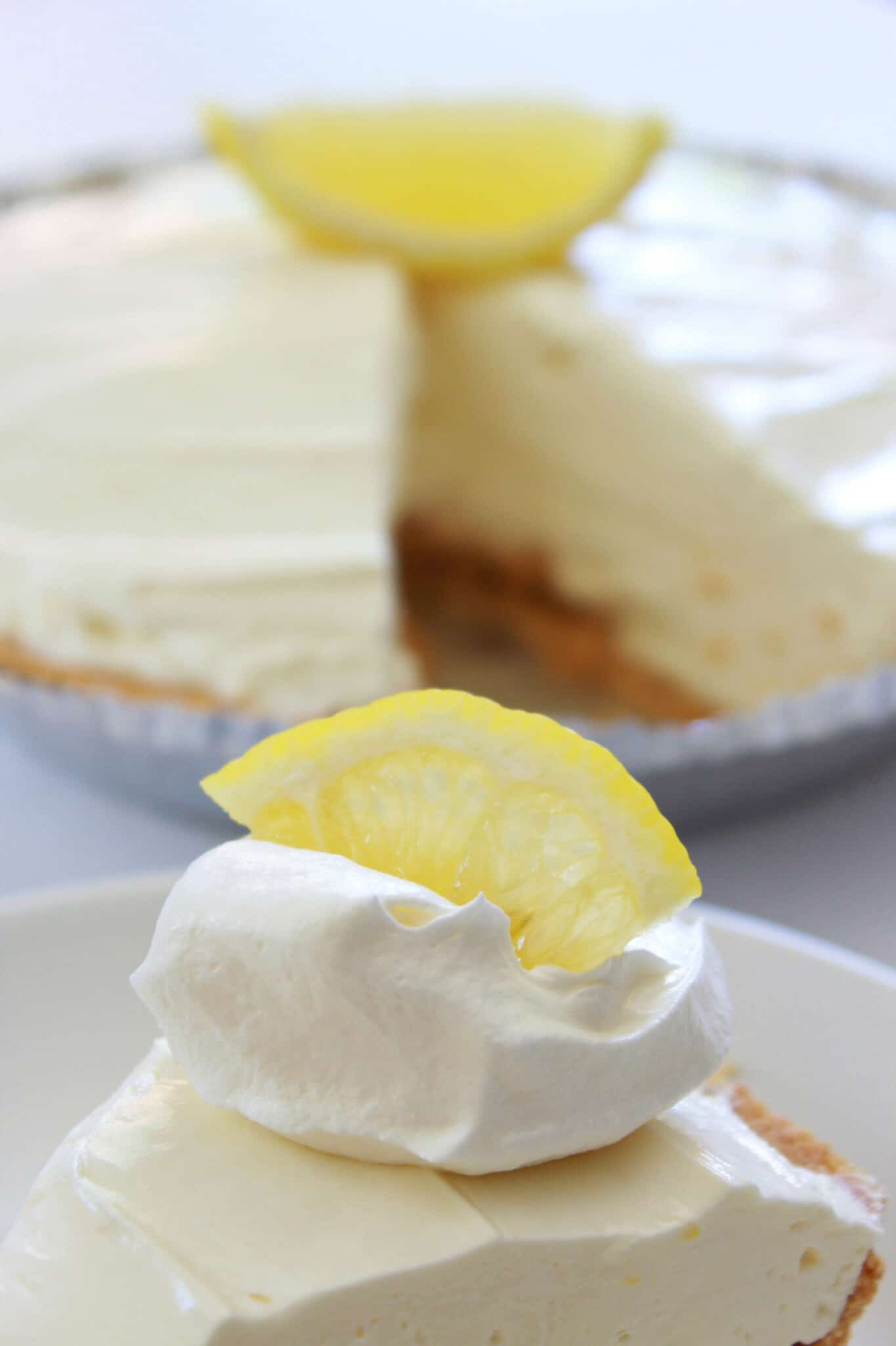 No Bake Lemon Cheesecake Recipe with 5 ingredients, a recipe featured by top US food blog, Practically Homemade