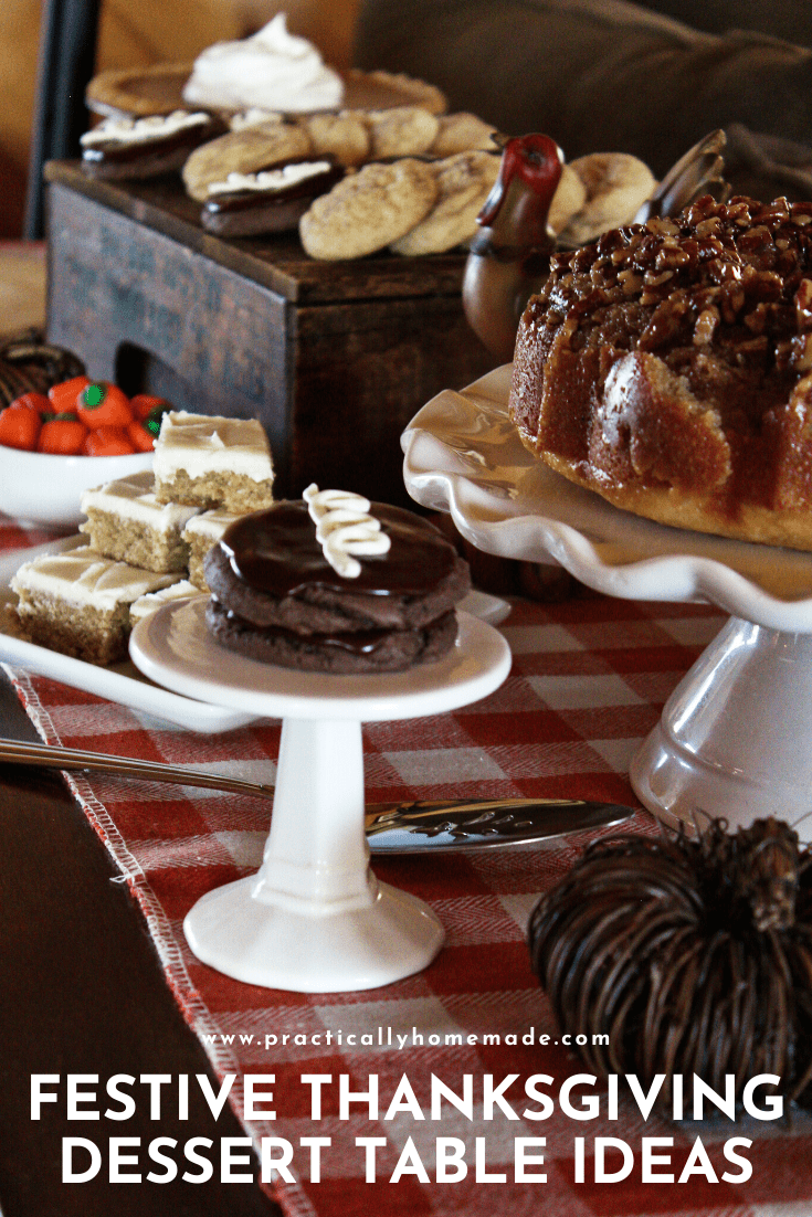 Festive Thanksgiving Dessert Table Ideas featured by top US dessert blog, Practically Homemade