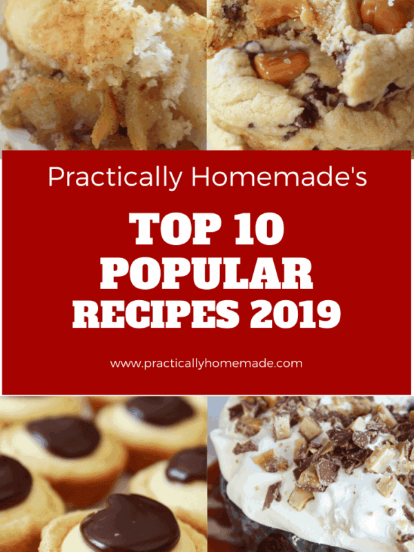 Popular 2019 Recipes featured by top US food blog, Practically Homemade