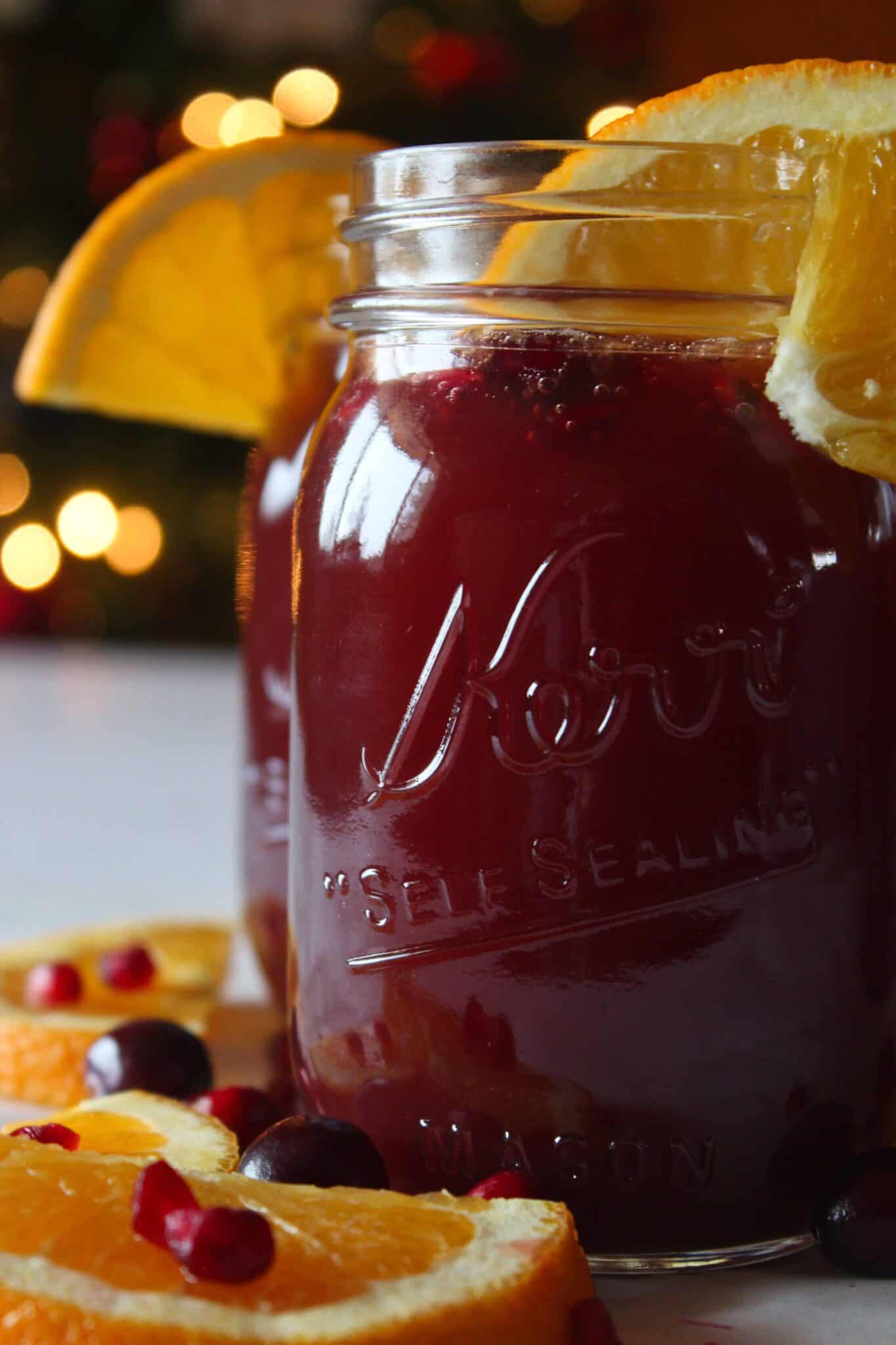 Pomegranate Punch recipe featured by top US food blog, Practically Homemade