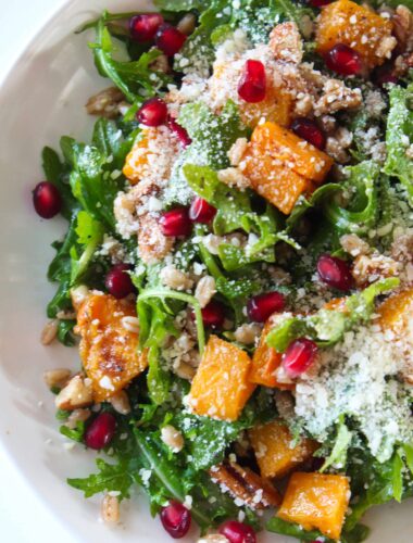 Cozy Winter Salad Recipe featured by top US food blog, Practically Homemade
