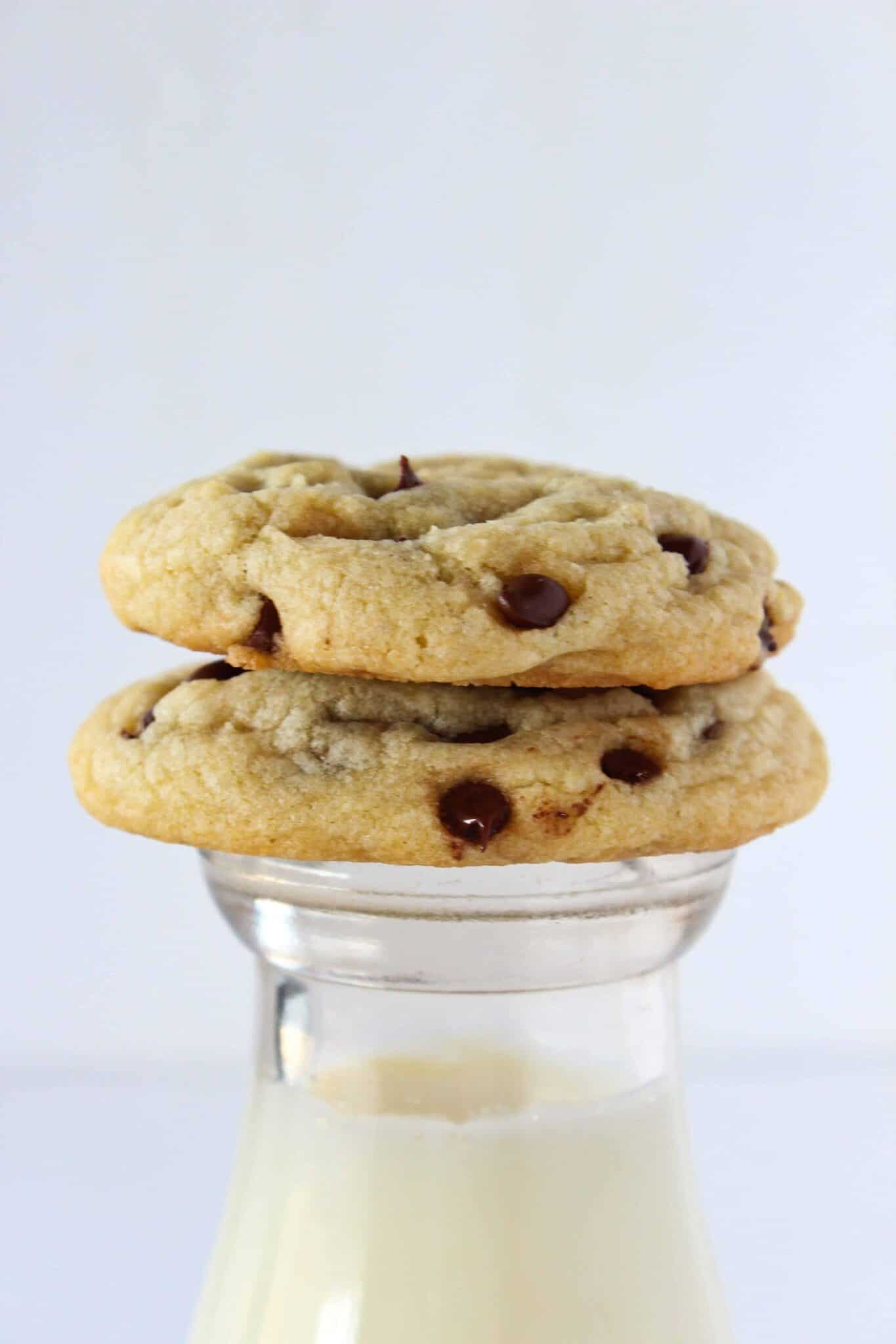 Best Soft Chocolate Chip Cookie recipe featured by top US cookie blog, Practically Homemade