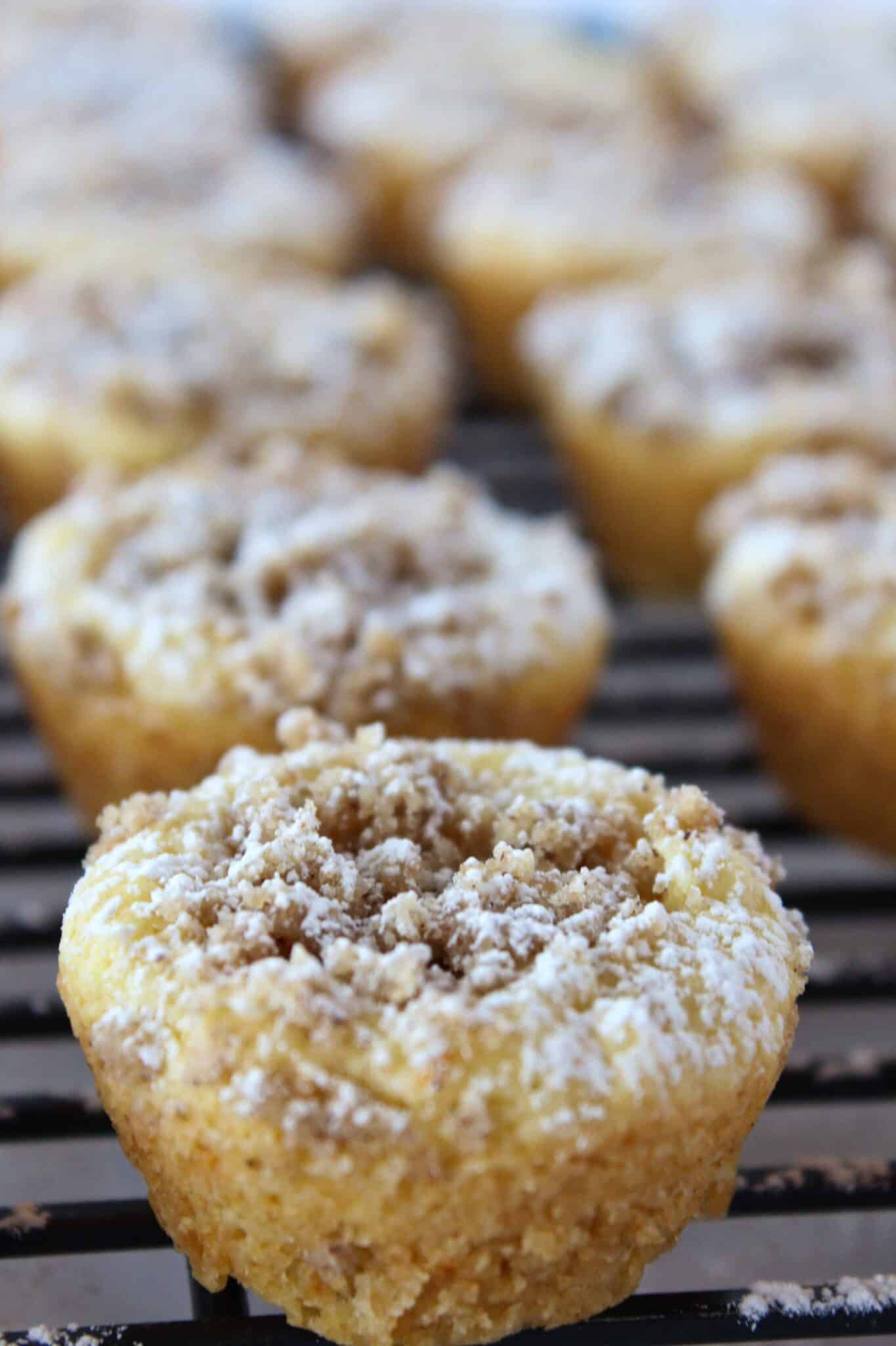 Crumb Cake Bites Recipe featured by top US dessert blog, Practically Homemade