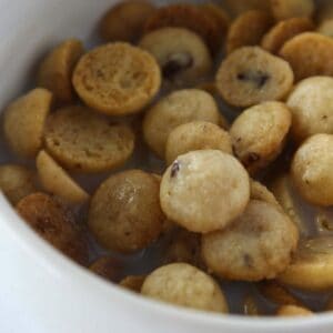 Breakfast Recipes: Homemade Cookie Crisp Cereal featured by top US dessert blogger, Practically Homemade