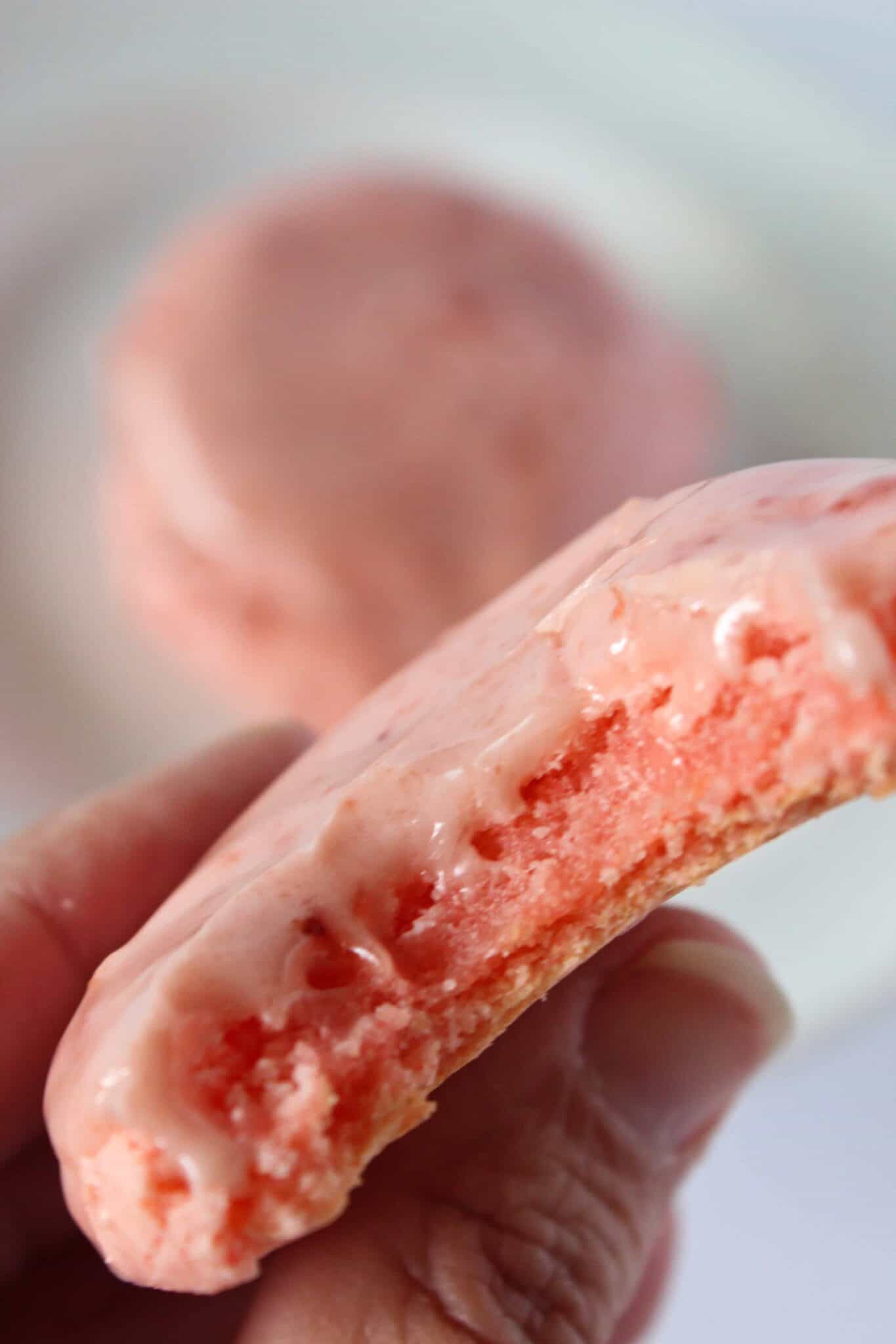 Summer Cookies: Easy Strawberry Sheet Cake Mix Cookies featured by top US cookie blogger, Practically Homemade