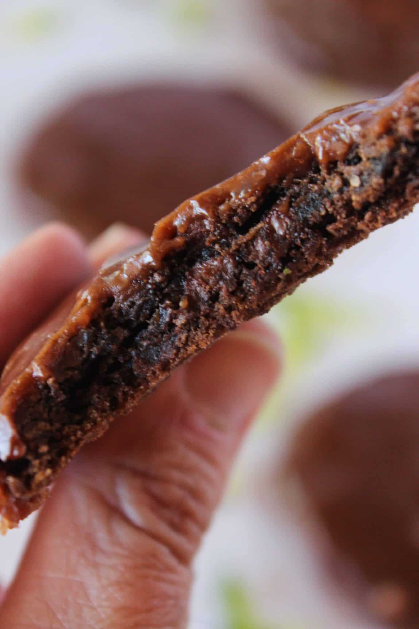 Incredible Chocolate Zucchini Sheet Cake Cookies featured by top US cookies blogger, Practically Homemade