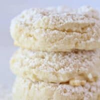 Cream Cheese Cake Mix Cookies Recipe featured by top US cookies blog, Practically Homemade