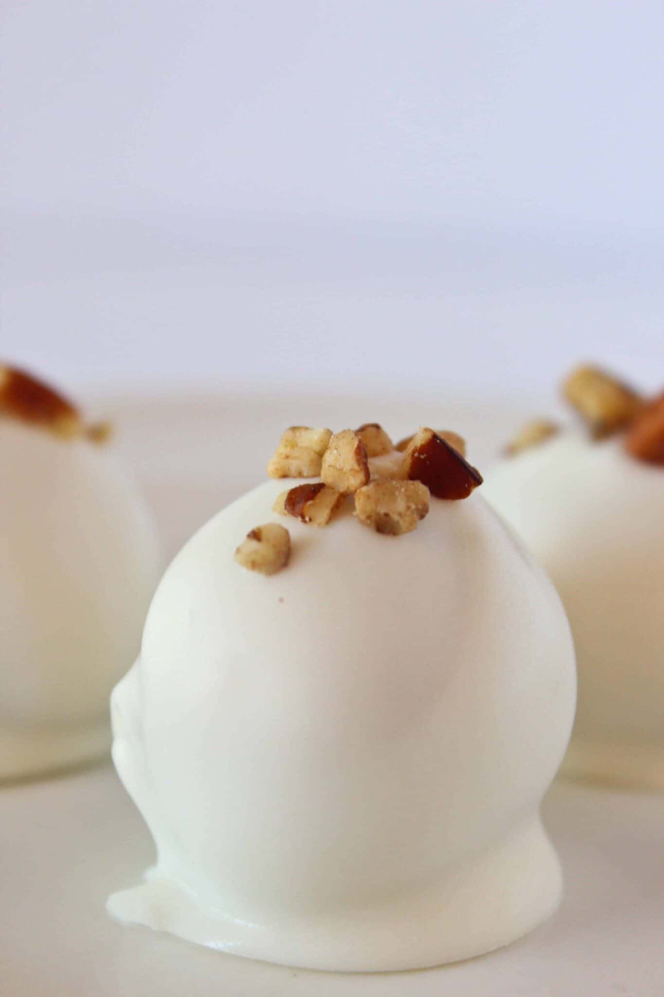Pecan Sandie Truffles Recipe featured by top US dessert blogger, Practically Homemade