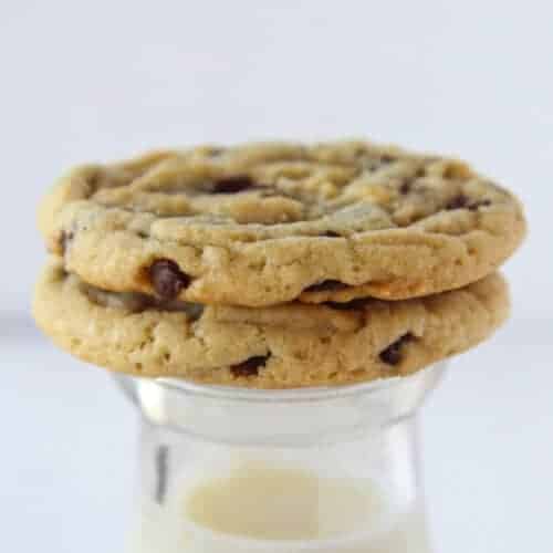 Everyday Chocolate Chip Cookies recipe featured by top US food blogger, Practically Homemade
