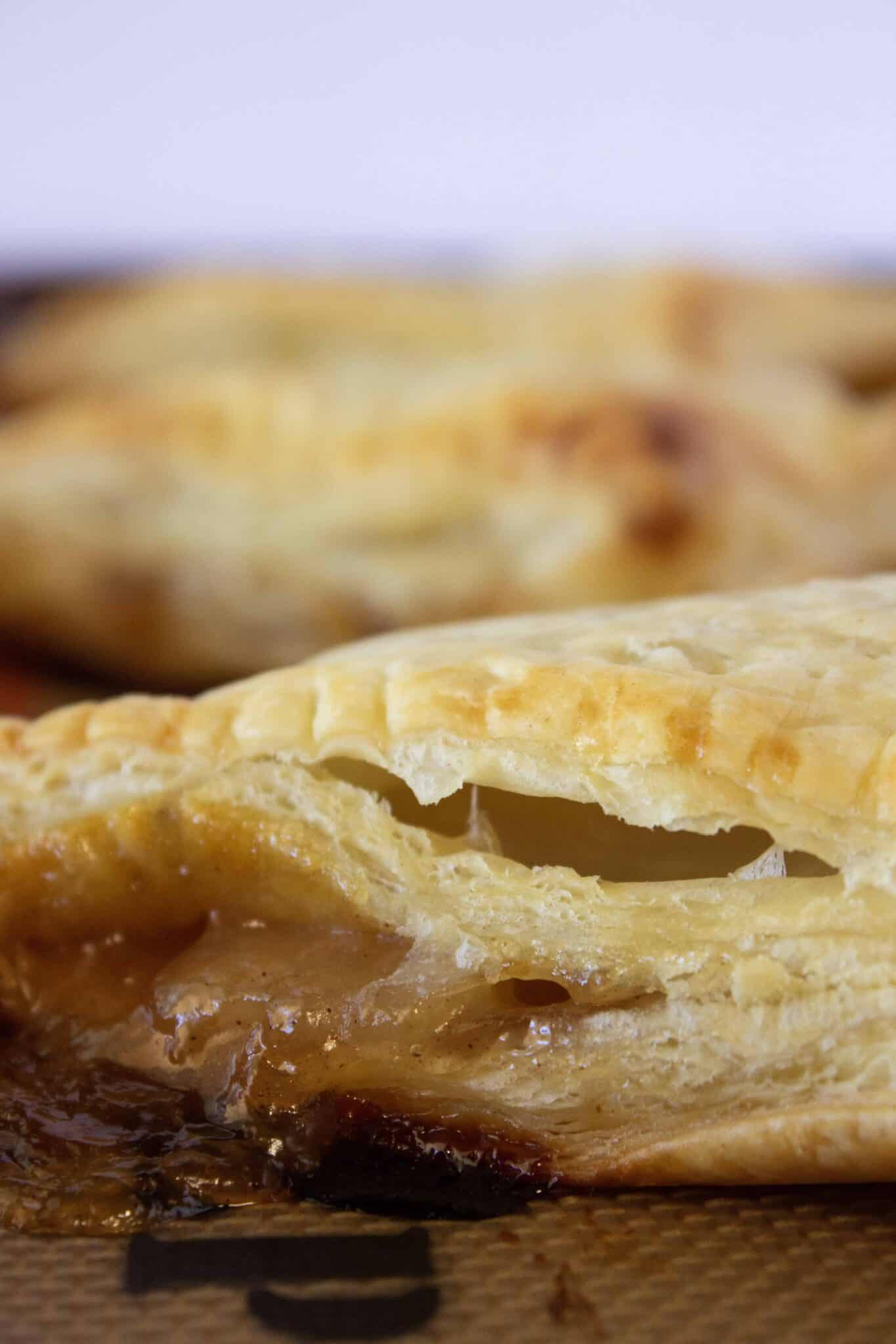 Easy Caramel Apple Turnovers Recipe featured by top US dessert blogger, Practically Homemade