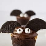 Spooky Brownie Bats Bites Recipe featured by top US dessert blogger, Practically Homemade