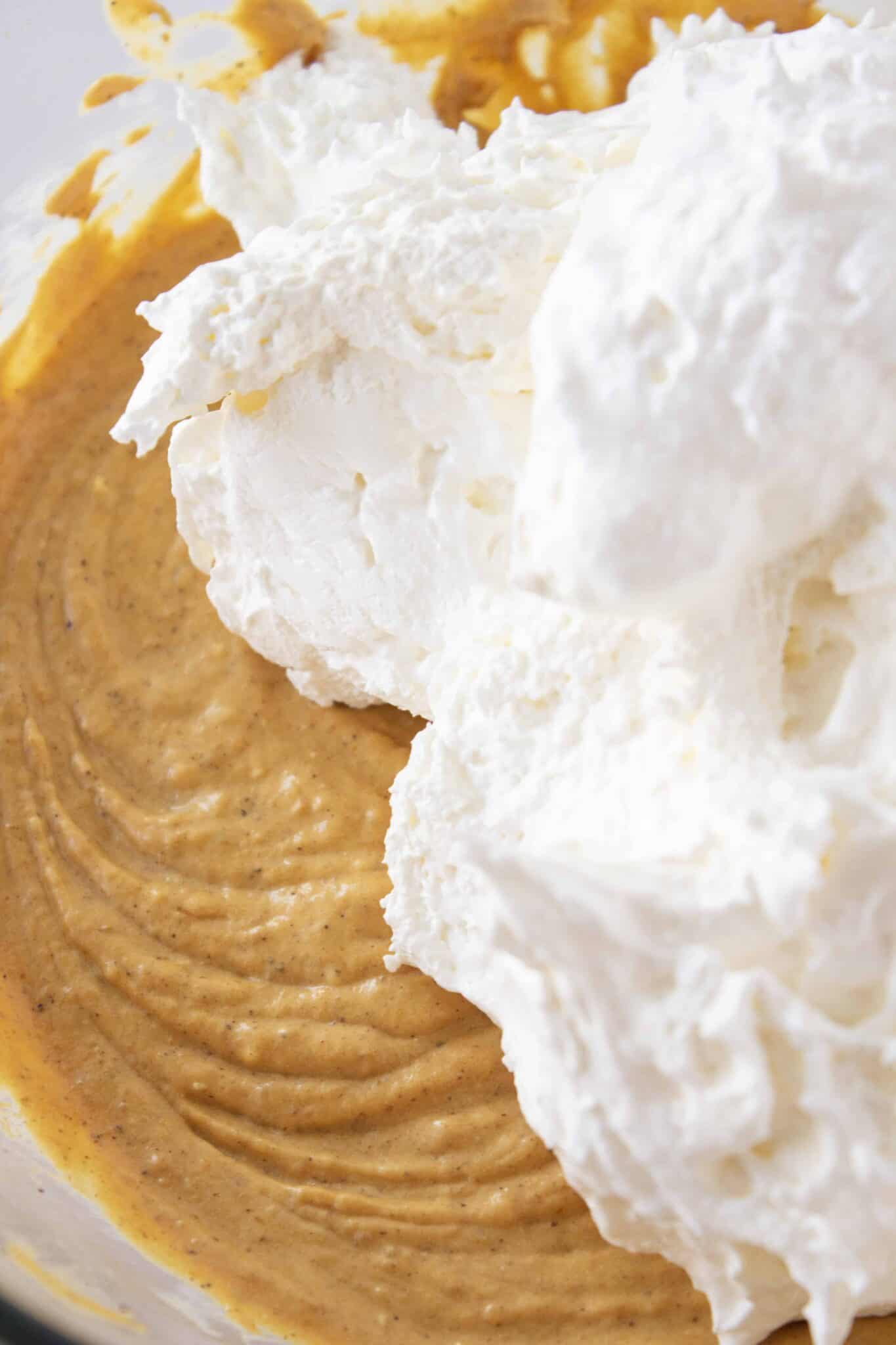 Fall Desserts: Easy No Bake Pumpkin Mousse Pie Recipe featured by top US dessert blogger, Practically Homemade