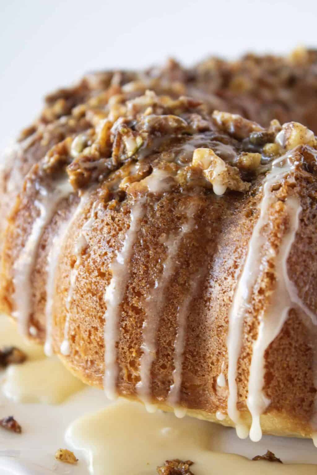 Easy Baklava Bundt Cake Recipe with a Cake Mix | Practically Homemade