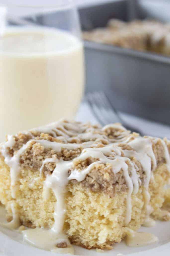 Eggnog Coffee Cake Recipe | Holidays | Practically Homemade