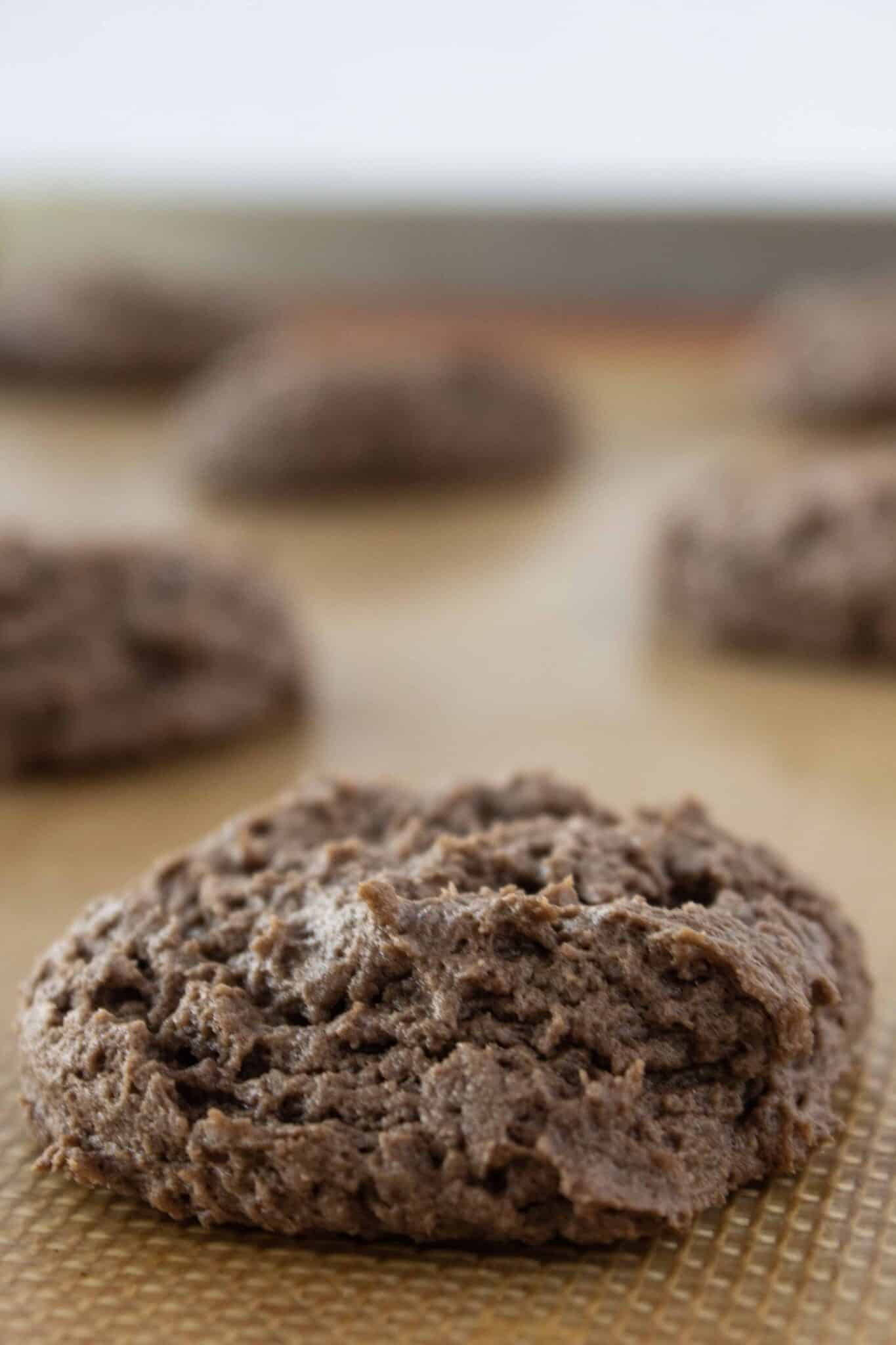 Cream Cheese Chocolate Cookies Recipe with a Cake Mix featured by top US cookie blogger, Practically Homemade