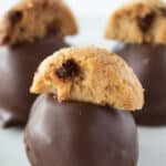 Easy Chocolate Chip Cookie Truffles Recipe featured by top US cookie blogger, Practically Homemade