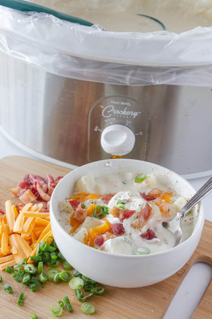 Crock Pot Potato Soup with Cream Cheese Practically Homemade