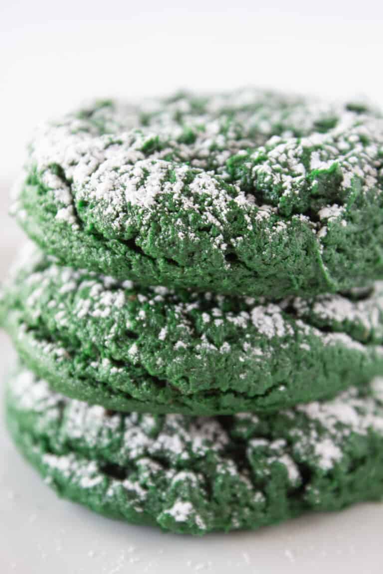 Easy Green Velvet Cookies with a Cake Mix