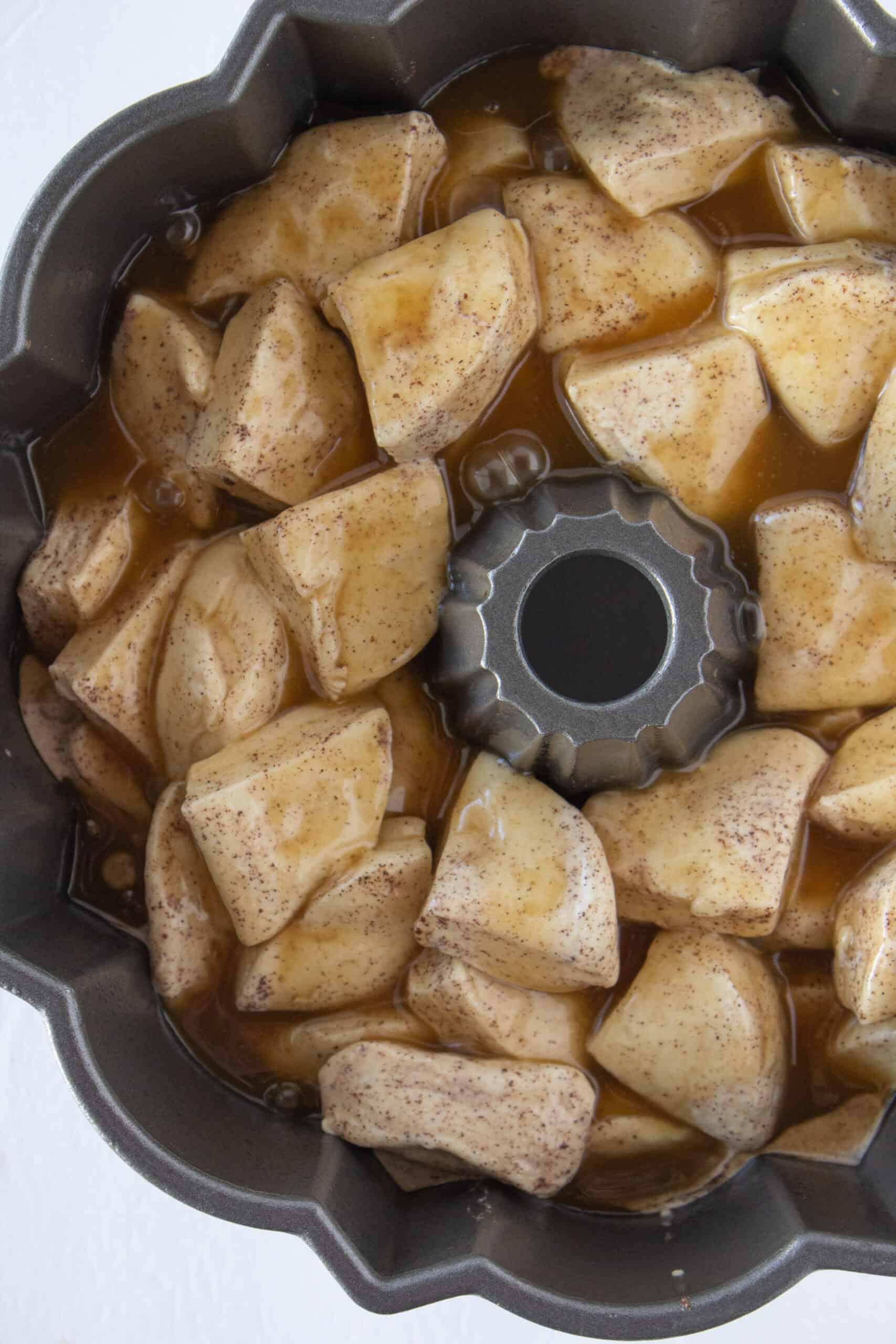 French Toast Monkey Bread Recipe, Easy Breakfast Idea featured by top US food blogger, Practically Homemade