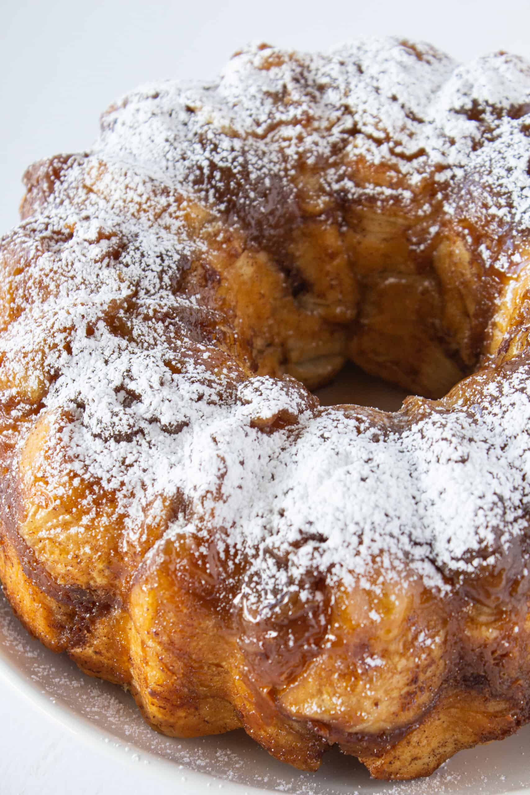 French Toast Monkey Bread Recipe, Easy Breakfast Idea featured by top US food blogger, Practically Homemade