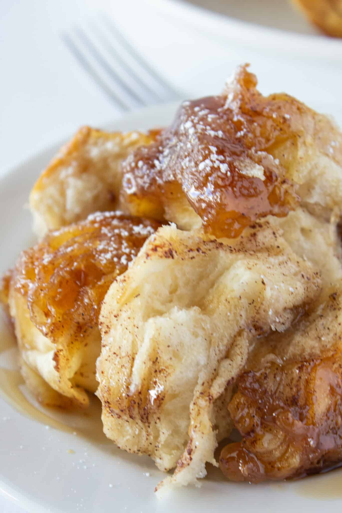 French Toast Monkey Bread Recipe, Easy Breakfast Idea featured by top US food blogger, Practically Homemade