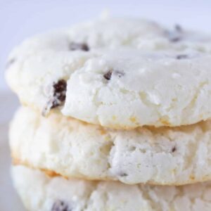 Easy Angel Food Chocolate Chip Macaroons Recipe featured by top US cookies blogger, Practically Homemade