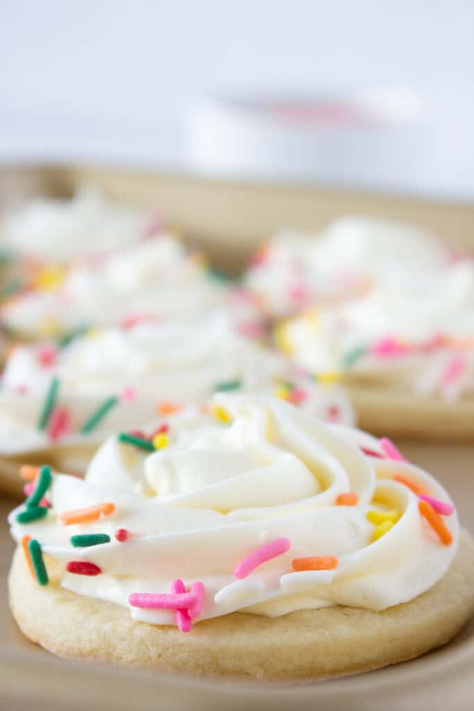 Easy Spring Sugar Cookies with Marshmallow Buttercream