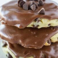 Cake Mix Cookies: Chocolate Chip Sheet Cake Cookie Recipe featured by top US cookie blogger, Practically Homemade