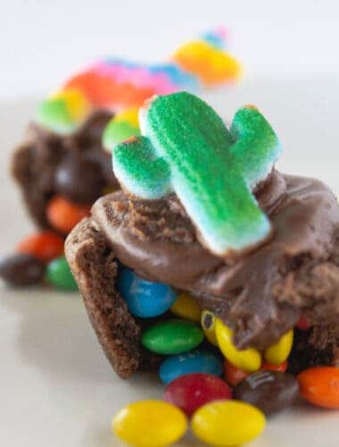 Pinata Cookies Made with a Cake Mix, a recipe for Cinco de Mayo featured by top US cookie blogger, Practically Homemade