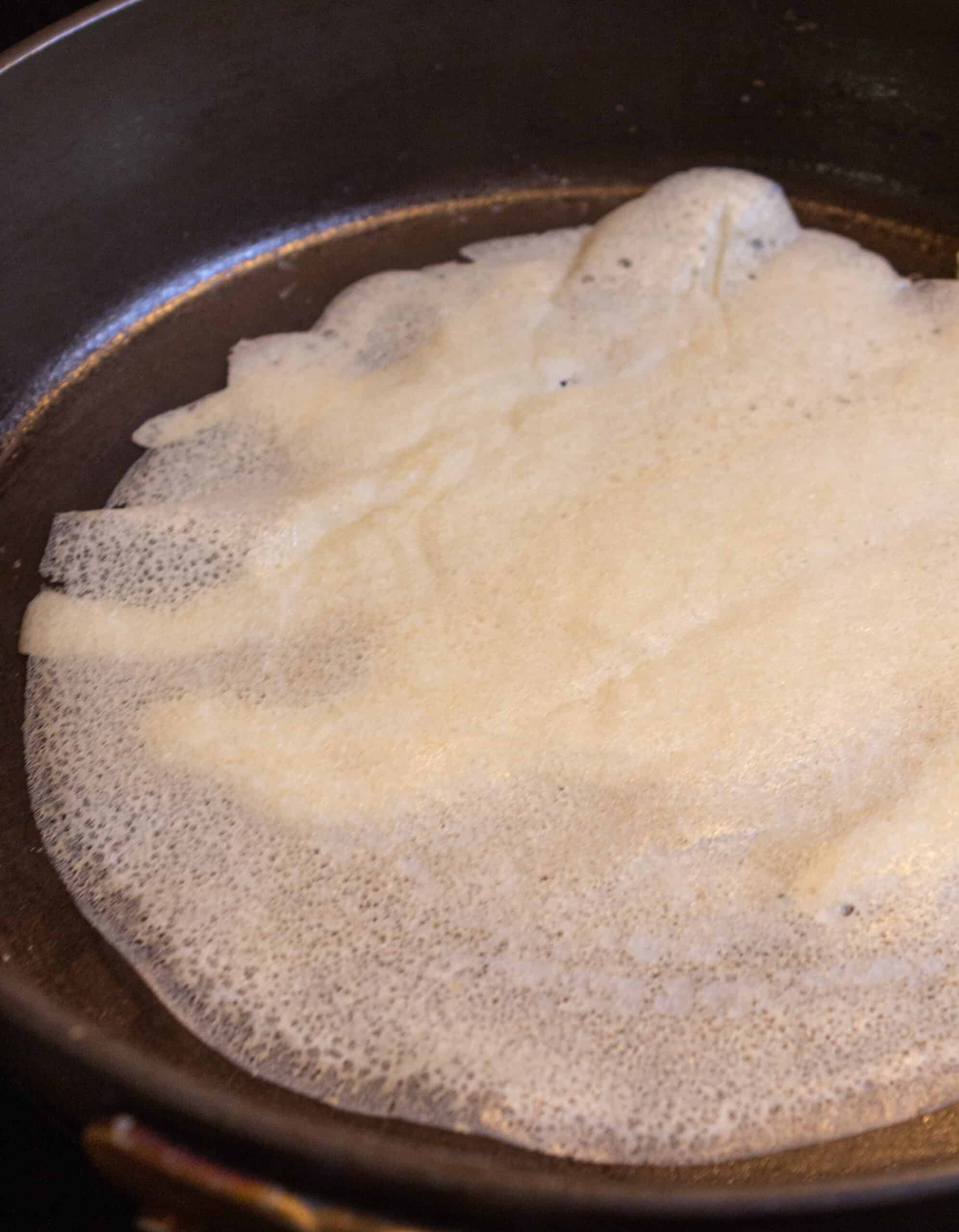 Sunday Breakfast: Easy Pancake Mix Crepes Recipe featured by top US food blogger, Practically Homemade