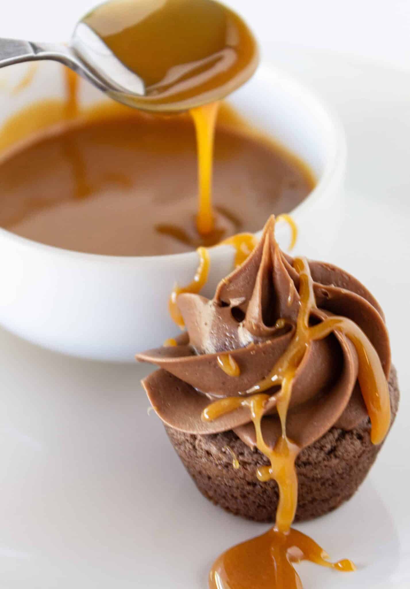 Adding peanut butter to the chocolate frosting and finishing the cookies.