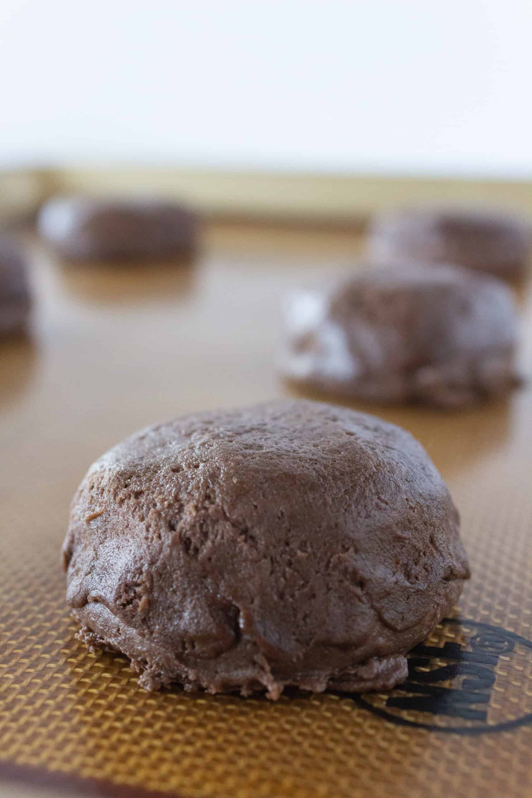 Chocolate Cheesecake Cookies made with a Cake Mix, a recipe featured by top US cookies blogger, Practically Homemade