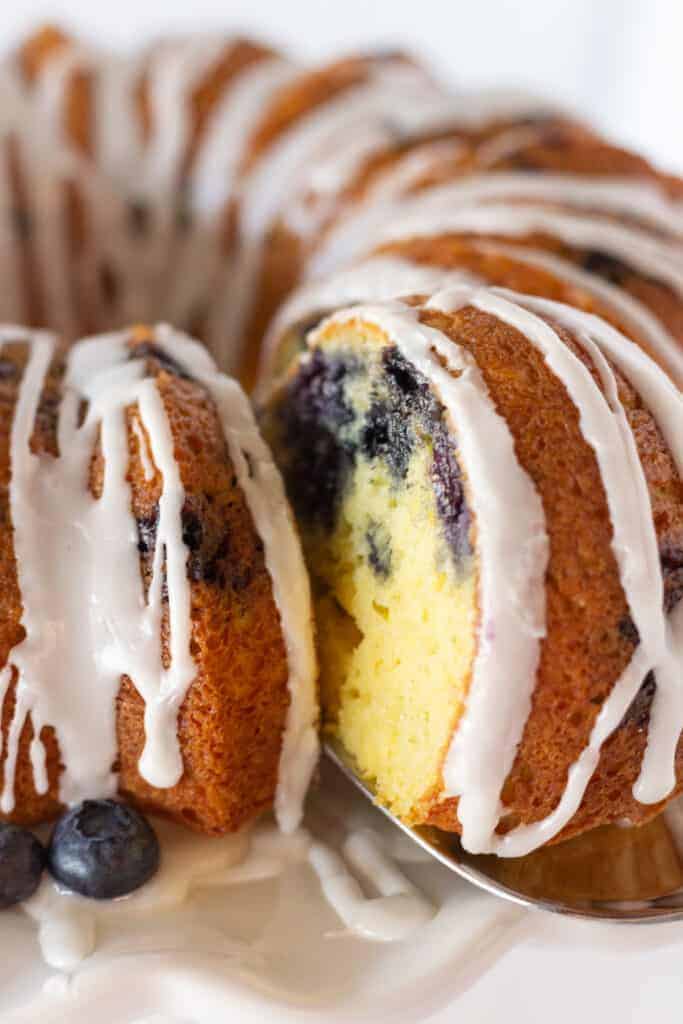 Best Bundt Cakes: Blueberry Bundt Cake recipe featured by Practically Homemade