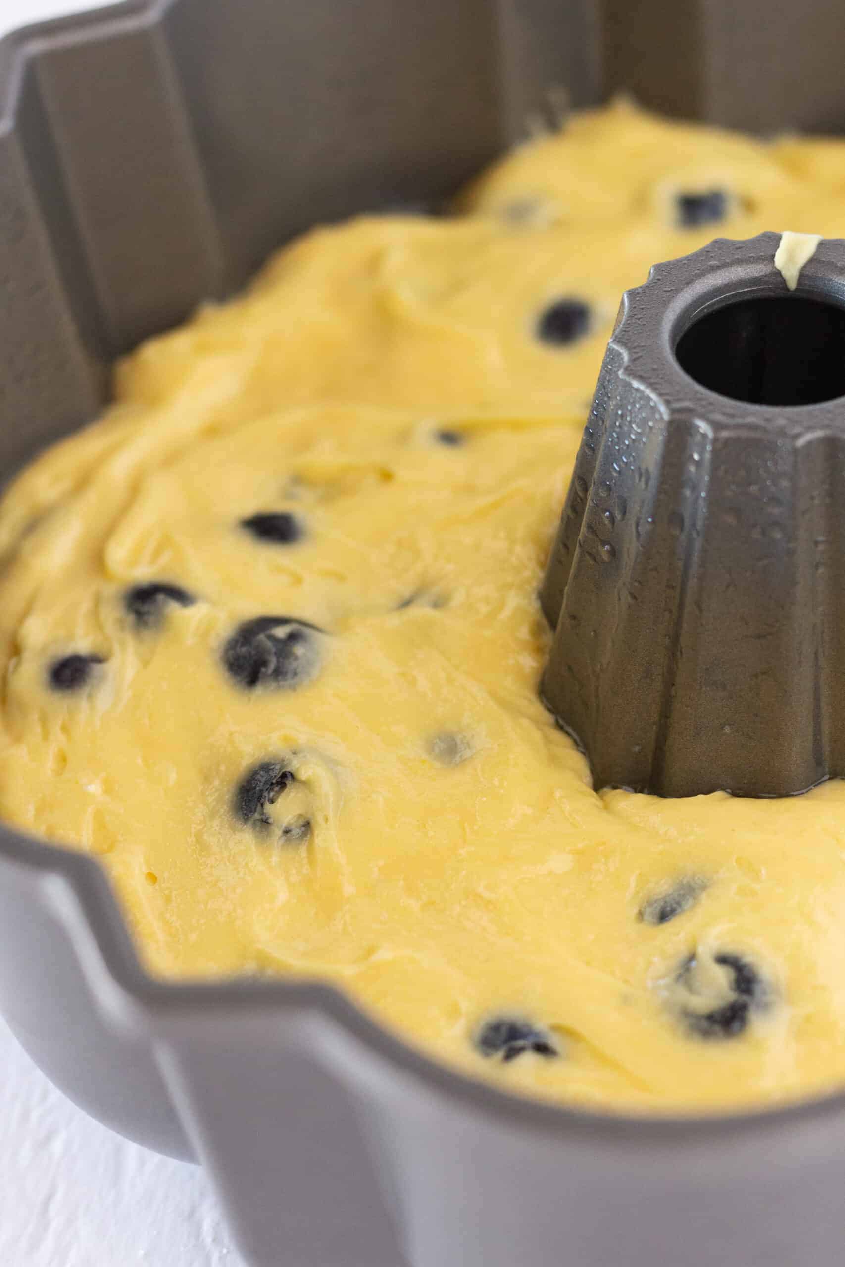 Blueberry Bundt Cake with a Cake Mix featured by top US dessert blogger, Practically Homemade