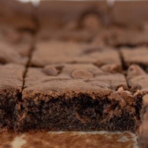 Easy Cake Mix Brownies Recipe featured by top US dessert blogger, Practically Homemade