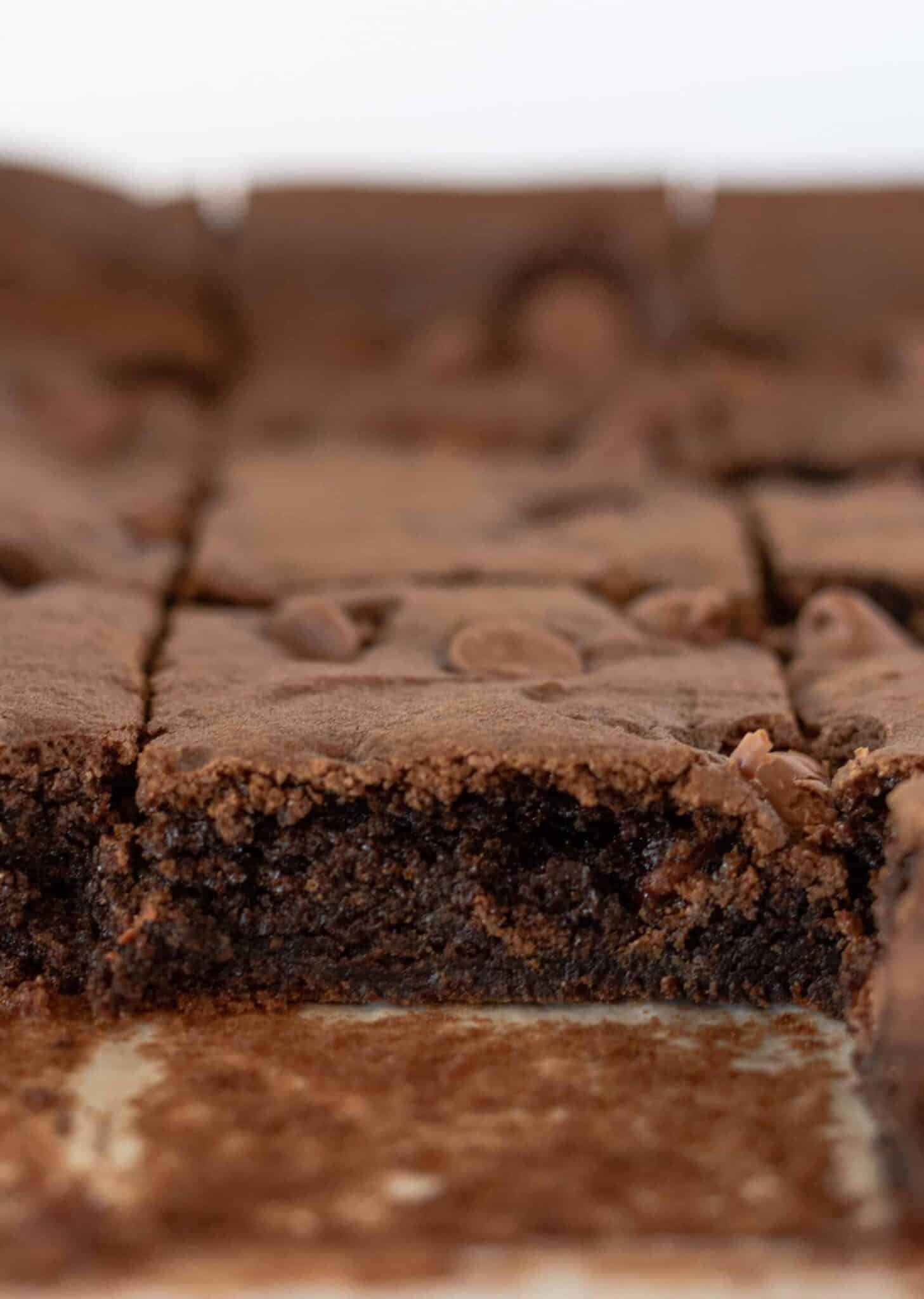 Easy Cake Mix Brownies Recipe featured by top US dessert blogger, Practically Homemade