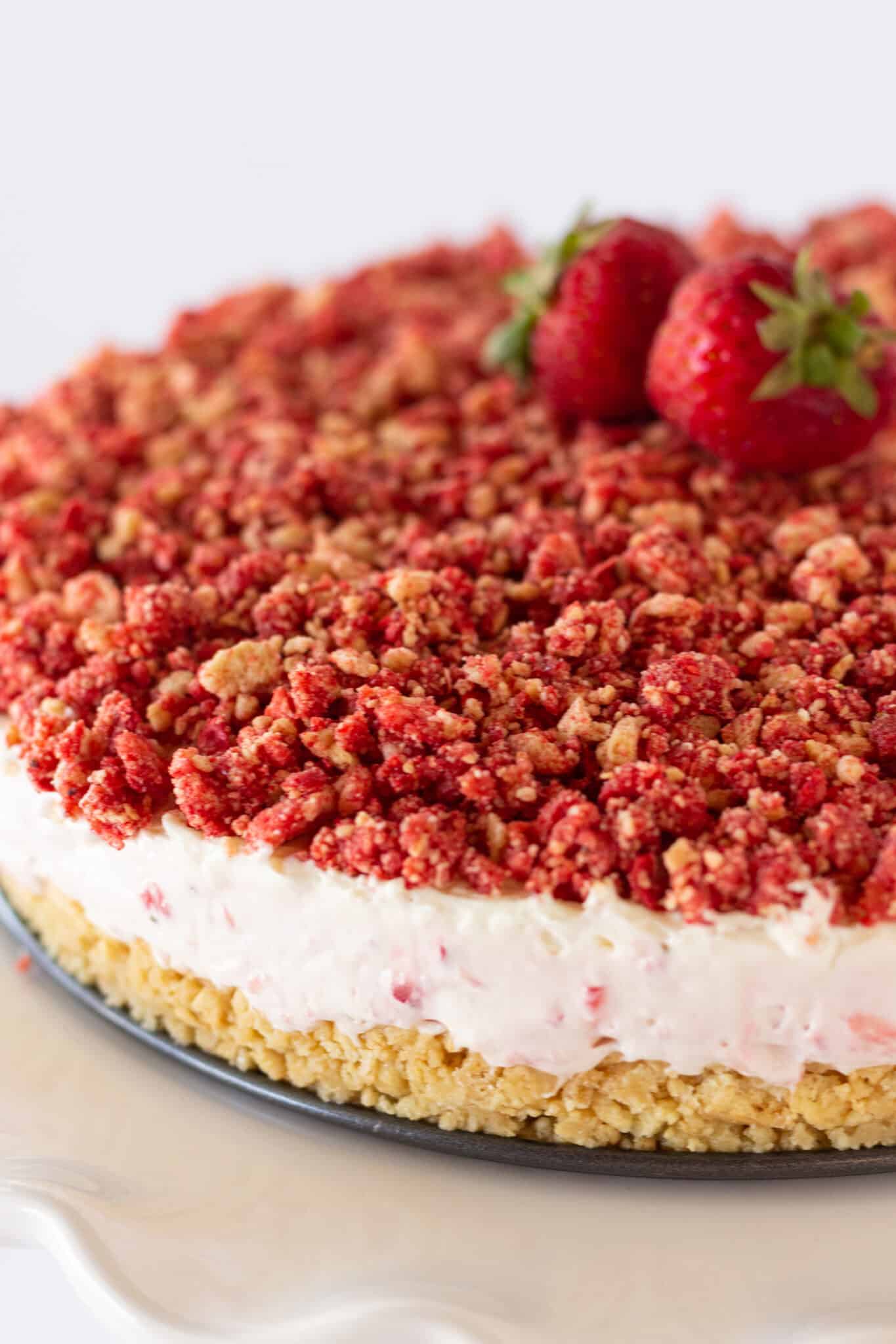 Easy Strawberry Crunch Cheesecake Practically Homemade