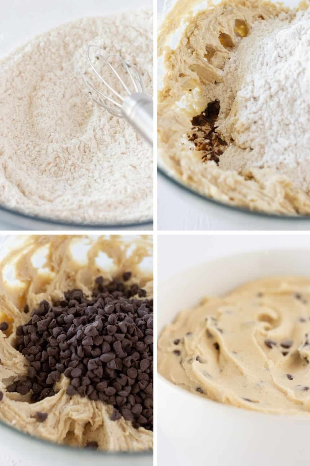Easy Eggless Chocolate Chip Cookie Dough Recipe featured by top US cookie blogger, Practically Homemade