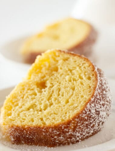 Kentucky Butter Bundt Cake Recipe Made with a Cake Mix featured by top US dessert blogger, Practically Homemade