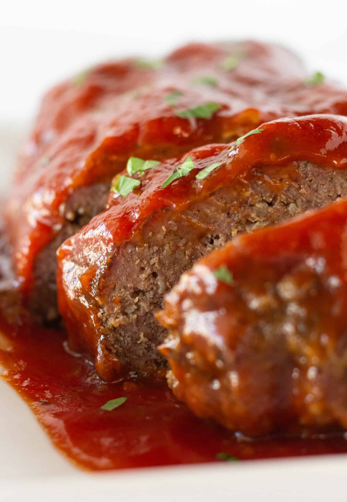 Crock Pot Meatloaf Recipe featured by top US food blogger, Practically Homemade